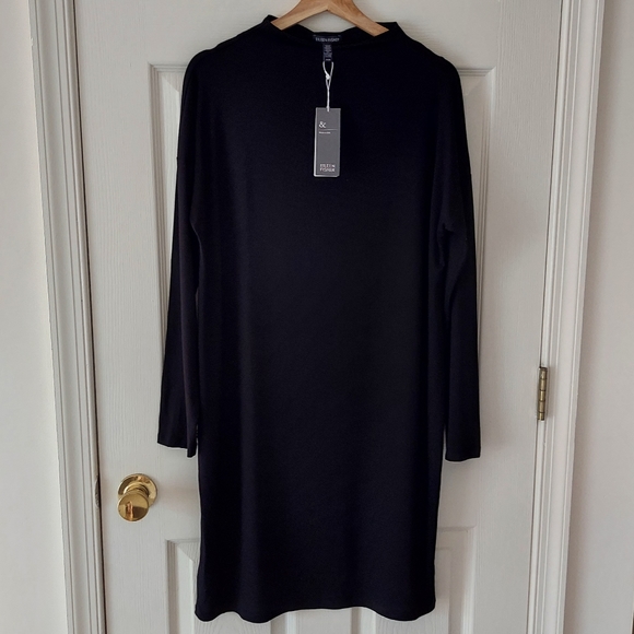 Eileen Fisher Dresses & Skirts - NWT Eileen Fisher Funnel Neck Dress Size Medium